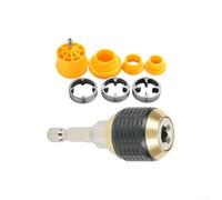Taladros hexagonales de vástago y vástago de 1/4 pulgadas más adaptador de portabrocas de tubo eléctrico hexagonal de cambio rápido con taladro de agua para kit dentro de enhebrador negro dorado