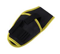 Taladros Inalámbricos Riñonera, Impermeable Portátil Multifuncional Taladro Eléctrico Resistente Al Desgaste Soporte de Cintura Poliéster de Alta Capacidad para Herramientas(Borde amarillo)