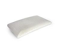 Talamo Italia - Cojín para Cama 100% Fabricado en Italia, Almohada ergonómica con jaboneta de Espuma viscoelástica Perforada, antialérgica y Transpirable, 70 x 40 x 16 cm