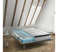 Talamo Italia Materasso singolo Laila, Sfoderabile in Memory Foam+Gel e Molle insacchettate, 100% Made in Italy, Anti acaro e Anallergico, Cm 80x190h27