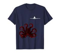 Talasofobia Miedo de mar Profundo Pequeño Barco Gigante Kraken Océano Camiseta