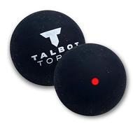 Talbot Torro Juego de 2 Pelotas de Squash, tamaño Mediano y Rojo, diámetro de 39,5 mm, 24 g, Jugadores intermedios y Cambios dinámicos de Pelota