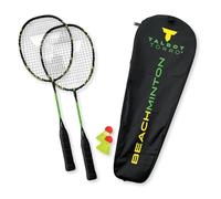 Talbot-Torro Beachminton, 2 Raquetas, 2 Pelotas, 1 Bolsa de Transporte, Juego para Volantes Resistentes al Viento, Unisex