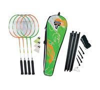Talbot Torro Set de Badminton 4-Attacker Plus, 4 Raquetas, 3 Volantes, Juego Completo de Red, en una Valiosa Bolsa, 449414