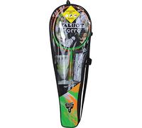 Talbot Torro Set de Badminton 4-Attacker Plus, 4 Raquetas, 3 Volantes, Juego Completo de Red, en una Valiosa Bolsa, 449414