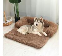 TALCON Cama grande para perro, protector de sofá para mascotas, tapete calmante y esponjoso para cachorros y gatos con base antideslizante, cojín cálido y mediano para dormir para perros, lavable