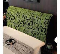 TALCON Cómodas fundas de cama de felpa, fundas de protección de cabecero todo incluido para camas matrimoniales, dobles y queen, elásticas y a prueba de polvo (verde, 190 cm)