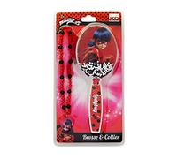 Taldec- Miraculous BROSSE ET Collier, Color Rouge, 1 (T19801)
