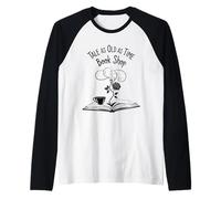 Tale As Old As Time Bookshop - Lector de Velas y Rosas Camiseta Manga Raglan