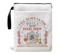 Tale As Old As Time - Funda para libros de café con cremallera, para amantes de los libros, protector de Kindle, regalos para mujeres, profesores, bibliotecarios, gusanos de biblioteca (blanco-A,