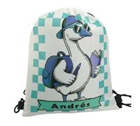 Talega infantil - Saco Guarderia - Personalizada Con nombre Para niño - Mochilas Saco Personalizadas - Tela de Calidad fabricado en España 30 * 25 CM