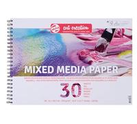 Talens Art Creation Bloc de Papel para Técnicas Mixtas - A3 42x29,7 cm - 250 g/m² - 30 Hojas - Encuadernado con anillas Perforado - Ideal para Acrílico y Acuarela