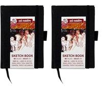 Talens Art Creation Cuaderno Bocetos Negro 80 hojas 10x15cm 110g (Paquete de 2)