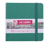 Talens Art Creation Cuaderno de bocetos – 80 hojas, 12 cm x 12 cm, verde bosque