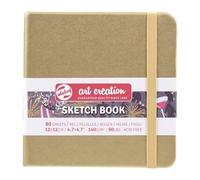 Talens Art Creation Cuaderno de bocetos 80 hojas, tamaño 12 x 12 cm, oro blanco