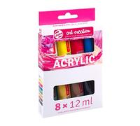 Talens Art Creation Estuche de iniciación acrílico, 8 colores (tubos de 12 ml) | Pintura para adultos