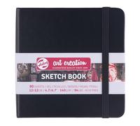 Talens Art Creation Bloc de dibujo Sketchbook 12x12 cm 140 g 80 hojas Negra Papel crema sin ácido