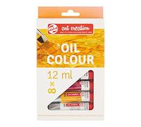 Talens Art Creation Set de pintura al óleo para principiantes con 8 colores (tubos de 12 ml) | Pintura para adultos