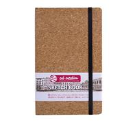 Talens Art Creation Sketchbook Corcho - 13x21cm 140g 80 Hojas - Papel de dibujo sin ácido - Ideal para lápiz pastel acrílicos témpera tinta carboncillo