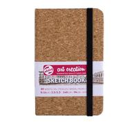 Talens Art Creation Sketchbook Corcho - 9x14 cm 140g 80 Hojas - Papel sin ácido para dibujar y escribir diarios