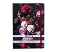 Talens Art Creation Sketchbook - Naturaleza muerta con flores en jarrón de cristal - 21x29.7cm - Papel de 140g - 80 hojas - Ideal para lápiz, pastel, acrílico, témpera, tinta, carboncillo