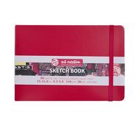 Talens Art Creation - Sketchbook Rojo 14.8 x 21 cm - 140 g 80 Hojas - Ideal para Lápiz Pastel Acrílicos Témpera Tinta Carboncillo
