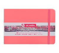 Talens Art Creation Cuaderno de bocetos 80 hojas, 21 cm x 14,8 cm, color rojo coral