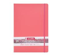 Talens Art Creation Sketchbook - Rojo Coral 21x29.7cm 80 Hojas - Papel Crema Sin Acido 140g - Ideal para Lápiz, Pastel, Acrílico, Tinta, Carboncillo