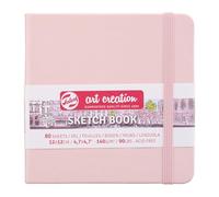 Talens Art Creation - Cuaderno de bocetos (80 hojas, 12 x 12 cm), color rosa pastel