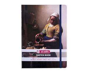 Talens Art Creation Sketchbook - The Milkmaid Cover - 21x29,7 cm - 140 g/m² - 80 páginas - Papel de dibujo sin ácido - Encuadernación dura - Apto para lápiz, pastel, acrílico y mucho más