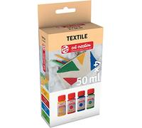 Talens Art Creation Textil, Set de Pintura Textil Permanente| 4 Colores Perla para Camisetas, Zapatos, Ropa, DIY, Upcycling