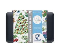 Talens Caja de Navidad con 12 colores de acuarela con 3 tonos metálicos.