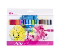 Talens Ecoline Brush pen, etui van 15 stuks, assorti (Importación USA)