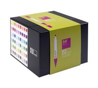 Talens | Pantone Marker Set de 54 Additional | Rotulador Doble Punta con Punta de Pincel y Cincel | Tinta Pigmentada a Base de Agua en Colores Pantone