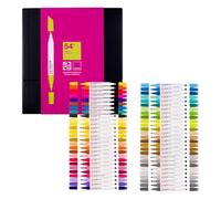 Talens | Pantone Marker Set de 54 | Rotulador Doble Punta con Punta de Pincel y Cincel | Tinta Pigmentada a Base de Agua en Colores Pantone