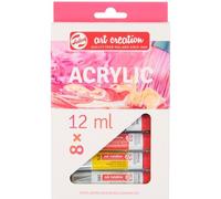 Talens Art Creation Estuche de iniciación acrílico, 8 colores (tubos de 12 ml) | Pintura para adultos