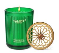 TALENT Velas perfumadas, vela de aromaterapia de cera de soja natural, estilo tradicional de 8.4 oz, velas regalos para mujeres y hombres, decoración del hogar, Menta silvestre y eucalipto