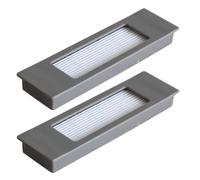 TALENTEC home | 2x Filtro HEPA Repuesto Compatible con Ecovacs Deebot Ozmo 920, 950, T5, T8, T8 AIVI, T9, N7, N8, N8+, N8 Pro+, DX55, DX93, DJ65; Robot Aspirador | Plástico ABS | Color Gris y Blanco