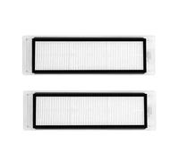 TALENTEC home | 2x Filtro HEPA Repuesto Compatible con Xiaomi Roborock S5, S5 MAX, S50, S51, S55, S6, Pure, MaxV, S60, S65, E25, E35; Robot Limpieza Aspirador | Plástico ABS | Transparente y Blanco