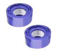 TALENTEC home | 2x Filtro Post Motor HEPA Aspiradora Repuesto Compatible con Dyson V7, V8, SV8, SV10, SV11, DC07, HH11 | Reemplazo Escoba inalámbrica de Vacío | Ref. 967478-01 | Morado y Blanco