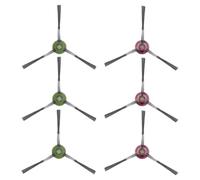 TALENTEC home | 3X par de Cepillos Laterales Compatibles con Ecovacs Deebot Ozmo 920, 950, T5, T8, T8 AIVI, T9, N7, N8, N8+, N8 Pro+, X1 Omni, X1 Turbo, X1+, T10 Plus | Color Rojo, Verde y Negro