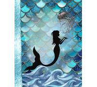 Tales Beneath the Tides: A Magical Mermaid Notebook with Lined and Blank Pages for Writing & Sketching