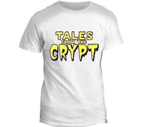Tales from The Crypt Inspired Vampire Zombies Horror Movie T Shirt Mens Summer Fashion tee Shirt Tops Clothing T-Shirt White M
