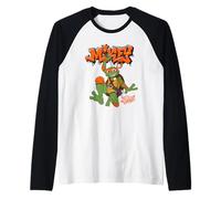 Tales of The Teenage Mutant Ninja Turtles Mikey Graffiti Camiseta Manga Raglan