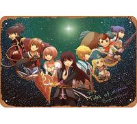 Tales Of Vesperia Tales Of Anime - Póster decorativo de pared para el hogar, letrero de metal retro, 20,3 x 30,5 cm