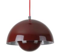 TaleTre Lámpara colgante creativa con forma de capullo de flor, lámpara colgante de una sola cabeza con base E27, lámpara colgante de personalidad francesa, accesorios de iluminación decorativos for m
