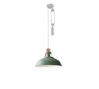 TaleTre Lámpara colgante de polea, lámpara de techo retráctil tradicional industrial, accesorio de iluminación con pantalla de subida y bajada, lámpara de cable arriba y abajo con bola de gravedad for
