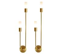 TaleTre Lámpara de pared minimalista dorada - Elegante lámpara de acrílico para mesilla de noche, ideal para baño, sala de estar, restaurante y loft (Juego de 2)(2 PCS)