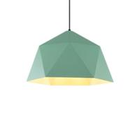 TaleTre Lámpara industrial multicolor: lámpara de suspensión de metal ajustable para cocina, comedor, bar y más (blanco 46 cm, naranja 25 cm)(Green,39cm)