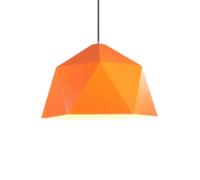 TaleTre Lámpara industrial multicolor: lámpara de suspensión de metal ajustable para cocina, comedor, bar y más (blanco 46 cm, naranja 25 cm)(Orange,39cm)